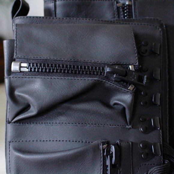 Current Mood Black Pocket Combat Boots Laceup US 5 - Picture 7 of 10